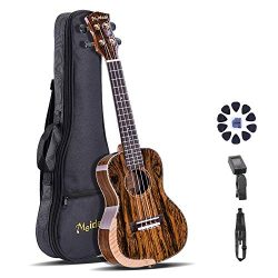 Meideal 24 inch Concert Ukulele Set 24in Premium Butterfly Wood Ukulele Aquila Strings Perfect P ...