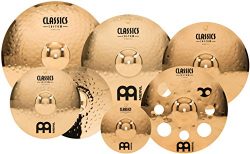 Meinl Cymbals Cymbal Set Box Pack with 14” Hihats, 20” Ride, 18, Plus a Free 16” Trash Crash and ...