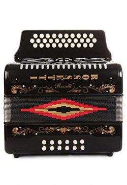 Rossetti 31 Button Accordion 12 Bass FBE Black