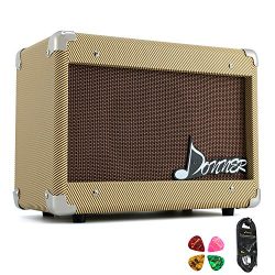 Donner 15W AMP Acoustic Guitar Amplifier Kit DGA-1 G with 10 Feet Guitar Cable