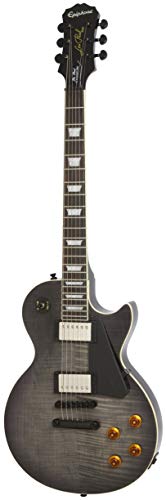 Epiphone ENLPTBNH3 Les Paul Standard Plustop PRO Solid-Body Electric Guitar, Trans black