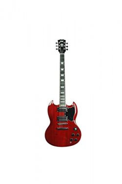 ivy ISG-200 TRD SG Solid-Body Electric Guitar, Trans Red