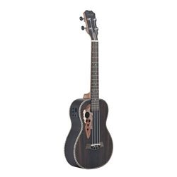 Caramel CT904 Ebony Tenor Acoustic and Electric Ukulele with Truss Rod