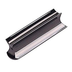 Black Stainless Steel Guitar Slide Tone Bar for Dobro, Lap Steel Guitar, Hawaiian Guitar, Electr ...