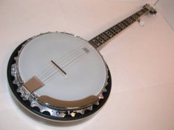 Oscar Schmidt LEFT HAND 5-String Banjo, Mahogany Resonator, Remo Head, OB5LH