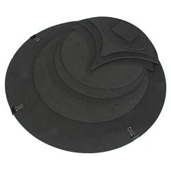 Loria 10PCS/Set High Hardness Drum Sound Off Quiet Rubber Foam Bass Snare Practice Silencer Pad  ...