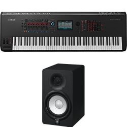 Yamaha Montage8 Synthesizer Workstation with Yamaha HS5 Studio Monitors