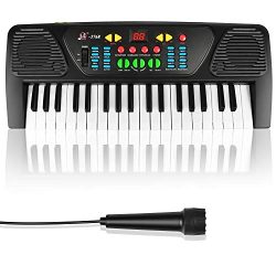 ZJTL Piano Toy Keyboard for Kids Gift Music Instruments with Microphone 37 Keys MQ-3768