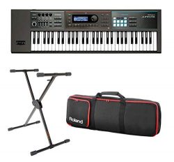 Full Compass Exclusive JUNO-DS61-K – 61-Key Synthesizer with Single Brace Keyboard Stand a ...