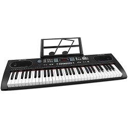 ZJTL 61-Key Digital Electric Piano Keyboard &Music Stand &microphone- Portable Electroni ...