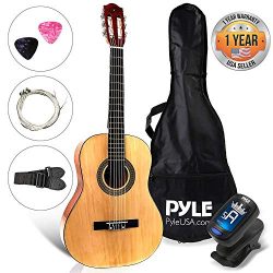 Beginner 30″ Classical Acoustic Guitar – 6 String Junior Linden Wood Traditional Gui ...