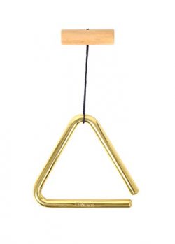 Meinl Percussion TRI10B 4-Inch Solid Brass Triangle with Metal Beater