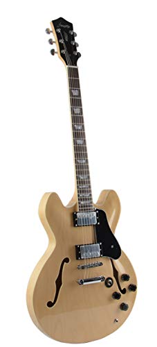 Firefly FF338 Semi Hollowbody Guitar (Natural).