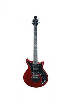 ivy IBM-200 TRD Brian May Solid-Body Electric Guitar, Trans Red