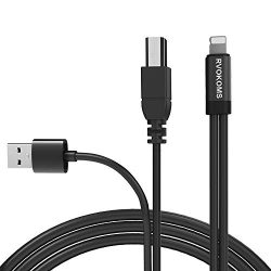 MIDI Cable, RVOKOMS USB 2.0 Type B, OTG to MIDI and Charging Cable Compatible iOS Devices, 3.3ft ...