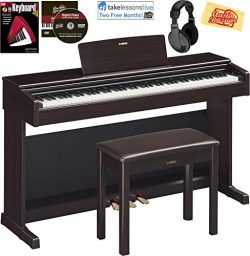 Yamaha Arius YDP-144 Traditional Console Digital Piano – Rosewood Bundle with Furniture Be ...