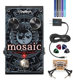 DigiTech Mosaic Polyphonic 12-String Effect Pedal Bundle with Blucoil 9V DC Power Supply with Sh ...