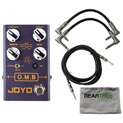 Joyo R Series R-06 OMB Looper Pedal with Drum Machine Function w/Geartree Cloth