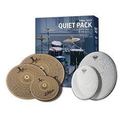 Zildjian L80 Low Volume Quiet Cymbal Pack with Remo Silentstroke Drumheads