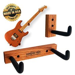 Angled Guitar Wall Hanger Display for Electric and Thin Body Guitars- Classic Finish