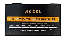 Accel Power Source 8 Isolated Output Pedal Power Supply for Guitar Effects Pedals