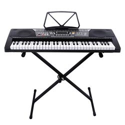 LAGRIMA 61 Key Portable Electric Piano Keyboard, Include LED Display, USB/Headphones/MP3 Input,  ...