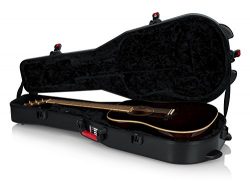 Gator Cases Molded Flight Case For Acoustic Dreadnought Guitars With TSA Approved Locking Latch; ...