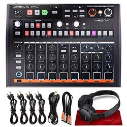 Arturia DrumBrute Impact Analog Drum Machine with Headphones and Deluxe Accessory Bundle