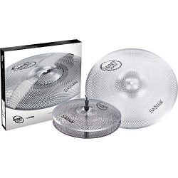 Sabian QTPC501 Quiet Tone Practice Cymbal Set -Silver- 13″/18″ (QTPC501)