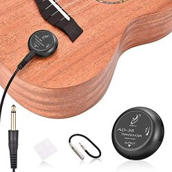 OTraki Acoustic Guitar Pickup Microphone Transducer Picks Self Adhesive Volume Control Piezo Pic ...