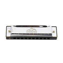 EastRock Blues Harmonica Mouth Organ Harp 10 Hole C Key with Case, Diatonic Harmonica for Profes ...