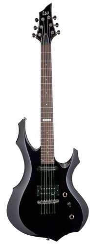 ESP LTD F10 Electric Guitar with Gig Bag, Black