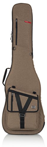 Gator Cases Transit Series Bass Guitar Gig Bag; Tan Exterior (GT-BASS-TAN)