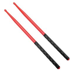 5A Nylon Drumsticks for Drum Set Lightweight Durable Plastic Exercise ANTI-SLIP Handles Drum Sti ...