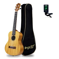 26in Tenor Ukulele Start Kit for Adults, Strong Wind Mahogany Body Hawaiian Ukeleles for Beginne ...