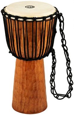 Meinl Djembe with Mahogany Wood – NOT MADE IN CHINA – 10″ Medium Size Rope Tun ...