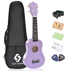 Soprano Ukulele Beginner Pack, 21 Inch Basswood kids Ukuleles Starter Kit with Gig Bag Digital T ...