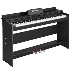 LAGRIMA 88 Key Digital Piano, Portable Electric Keyboard Piano for Beginner/Adults W/Music Stand ...