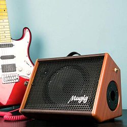 Electric Guitar Amplifier, Mugig Guitar Amplifier 25W, with 3-Band EQ, DSP Effect, Two Seperate  ...