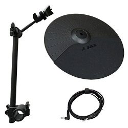 Alesis Nitro Cymbal Expansion Set: 10 Inch Cymbal, Cymbal Arm, Rack Clamp and 10ft TRS Cable (10 ...