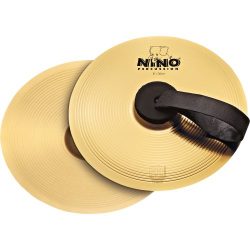 Nino Percussion NINO-BR20 8-Inch Marching Cymbal Pair with Holding Straps, Brass