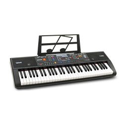 Plixio 61-Key Digital Electric Piano Keyboard & Sheet Music Stand – Portable Electroni ...