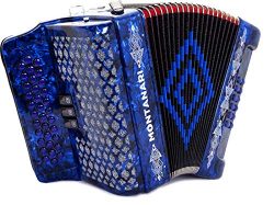 Acordeon Montanari 3412 3S Fa Azul FBE Accordion