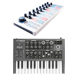 Arturia MicroBrute Mini Analog Synthesizer with Arturia Beatstep MIDI Controller