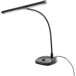 K&M Stands 12297B Piano LED Lamp, Black