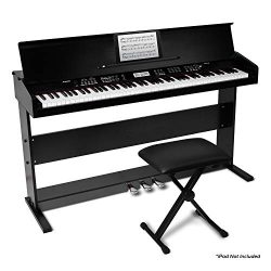 Alesis Virtue | 88-Key Beginner Digital Piano with Full-Size Velocity-Sensitive Keys, Lesson Mod ...