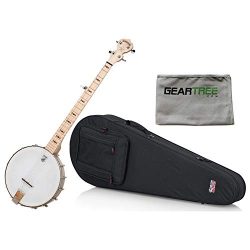 Deering Goodtime Banjo w/Lightweight Fit-All Banjo Case and Geartree Cloth