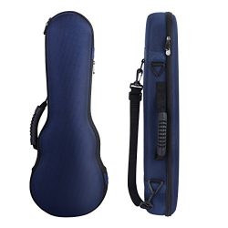 FINO Ukulele Padded Protective Carrying Case Tenor 26inch Uke Travel Hard Case Waterproof Hardsh ...