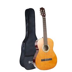 Strong Wind Classical Acoustic Guitar Kid Beginner Guitar 39 Inch4/4 Size Nylon Strings Guitar