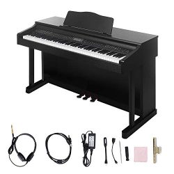 Digital Piano,Les Ailes de la Voix 88 Weighted Key Electric Piano Portable for Beginner Adults w ...